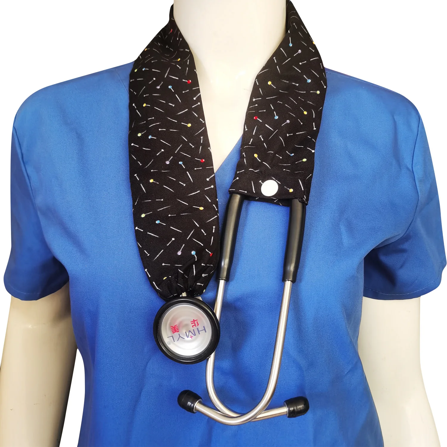 Hennar หูฟังหุ้มวัสดุผ้าฝ้ายลายการ์ตูนลายดอกไม้