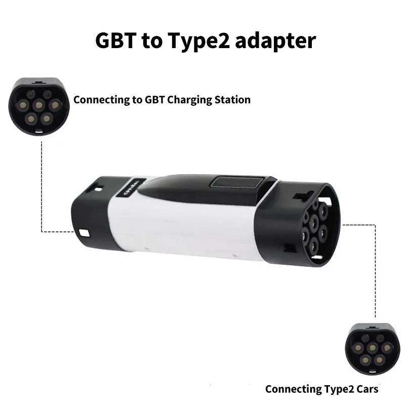 GBT Charger to Type2 Electric Car 1/3 Phase Adapter GBT TO TYPE2 EV Adapter Electric Vehicle Charger Connecter for 16A/32A