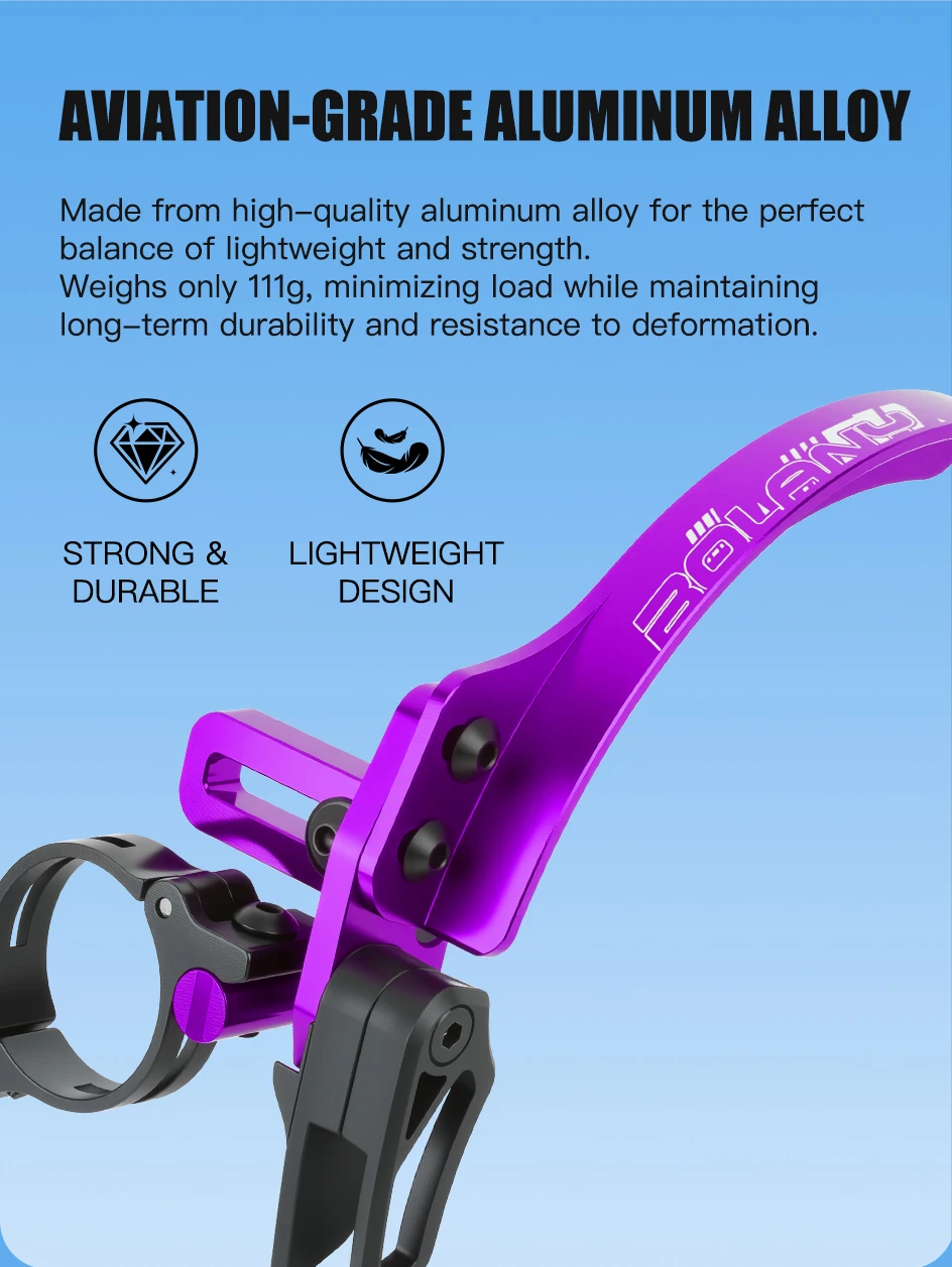 BOLANY Fahrradkettenstabilisator 34,9mm 31,8mm MTB Rennrad Vorderer Schaltautomat Anti-Kettenabsturz-Vorrichtung für Mountainbikes und Rennräder – Detail 3