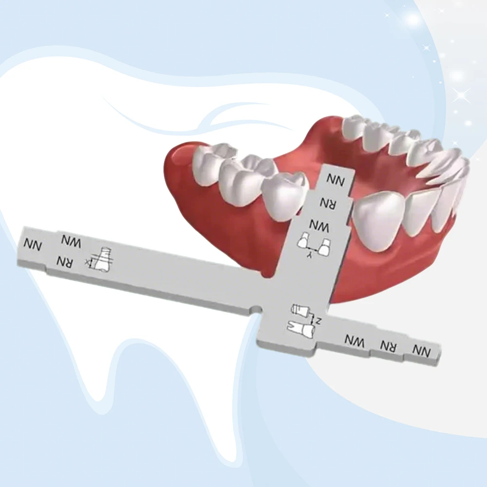T Shape Dental Implant Measuring Ruler for Interdental Distance Implant Placement and Dental Surgery Tool