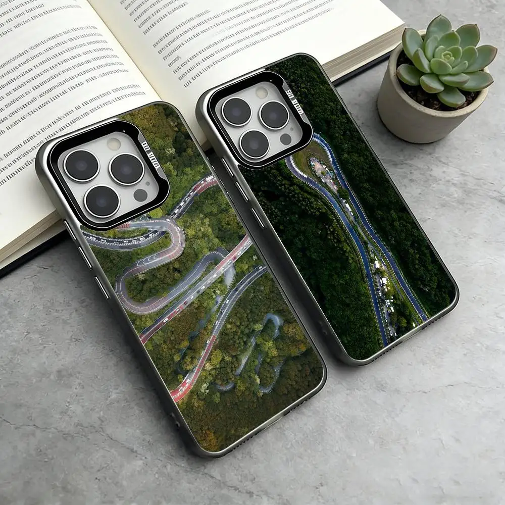 

N-Nurburgring Sport Car Phone Case For iPhone 17,16,15,14,13,12,11 Plus,Pro Max,XS,Colorful Silver Phone case Funda Cover