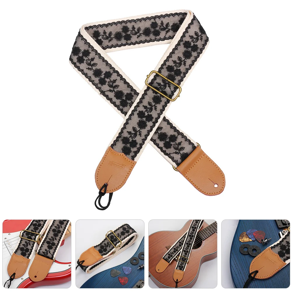 

1 Set Replacement Guitar Strap Lace Electric Guitar Strap Bass Guitar Strap with Guitar Picks