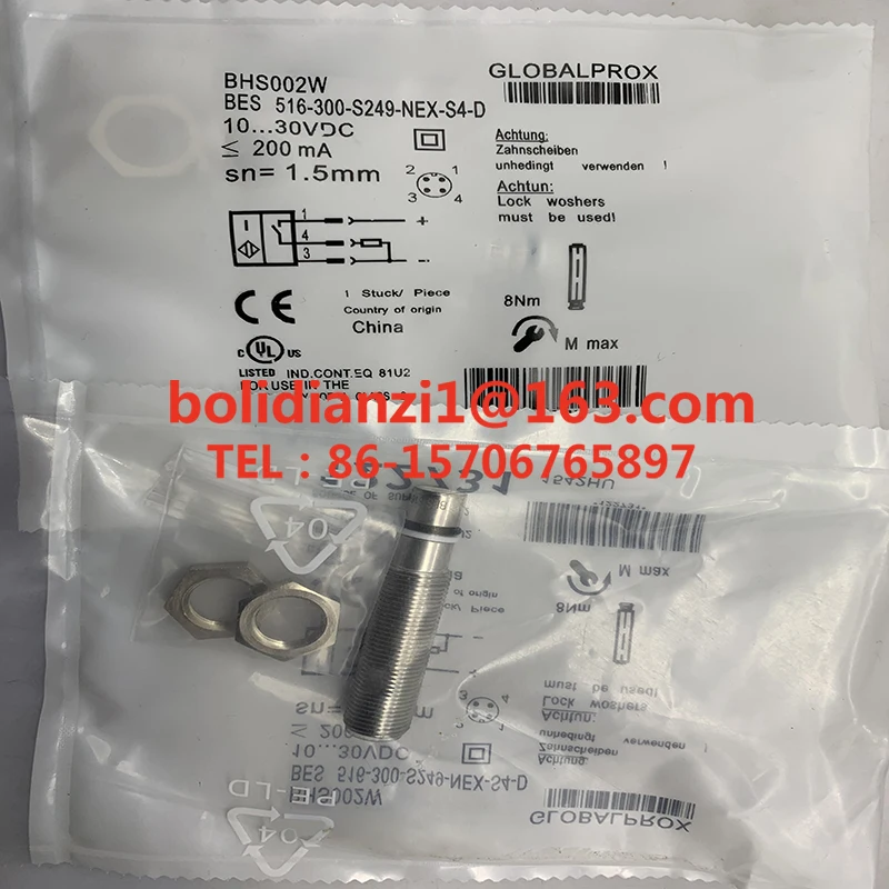 Original sensor       BHS004M BES 516-300-S321-NEX-S4-D High voltage resistant sensor