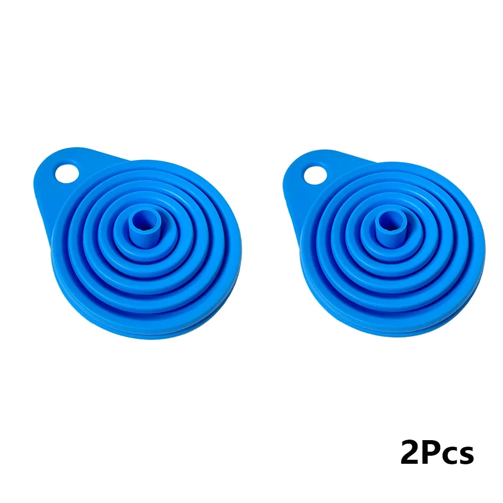 2Pcs Faltbare Auto Motor Trichter Silikon Flüssigkeit Trichter Waschmaschine Motor Öl Benzin Ändern Werkzeuge für Motorrad Auto Zubehör
