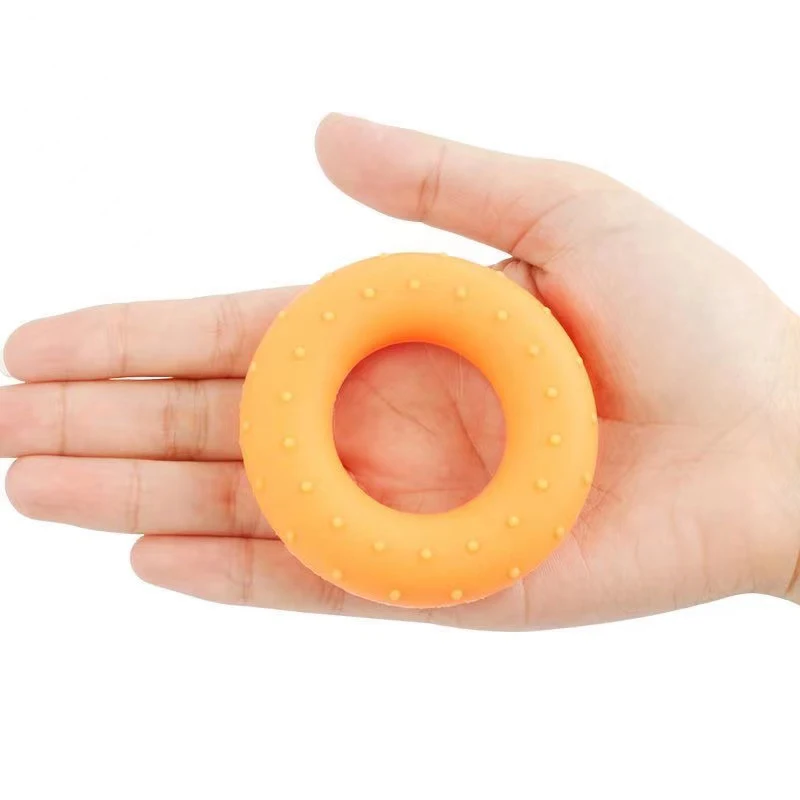 Silica Gel Hand Grip Ring Men Women Gym Fitness Finger Heavy Exerciser Ball Strength Muscle Recovery Gripper Trainer