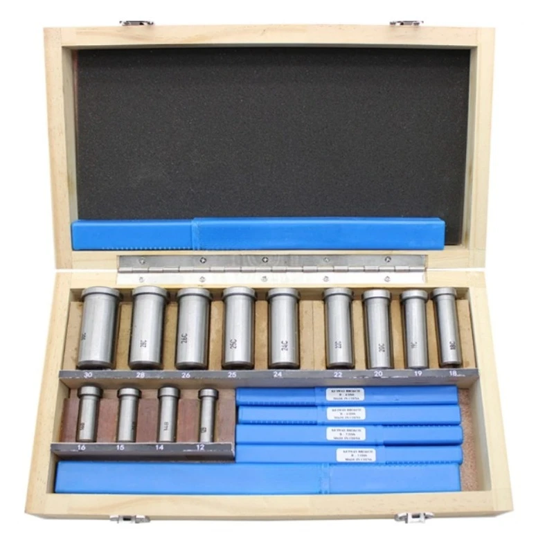 22Pcs Metric Imperial Keyway Push Broach Kit HSS Durable Broaching Accessories for Metal Lathe Machining Work