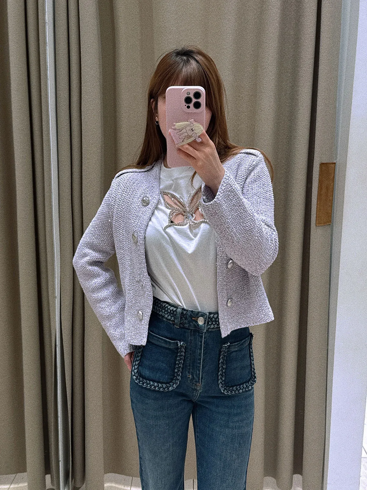 Ele lichtpaars gebreide ort jas M-Home Dames Faion Design Sensation Fraance Sle Top Quali lenteseizoen