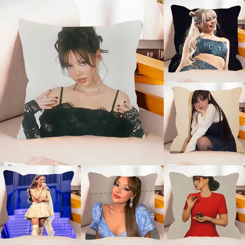 A-Ayliva Singer Case Plush Fabric Soft Pillowcase Double Sided Print Cushion Cover Household Gifts