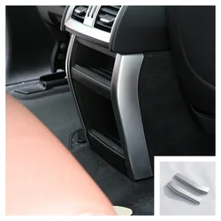 For BMW X5 E70 X6 E71 2014-2016 Rear Air Vent Decoration Bright Strip Center Console Storage Box Trim Interior Modification Part
