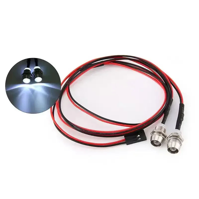 RC universal remote control model headlight 1 point 2/4/6/8 LED model headlight easy modification headlighton