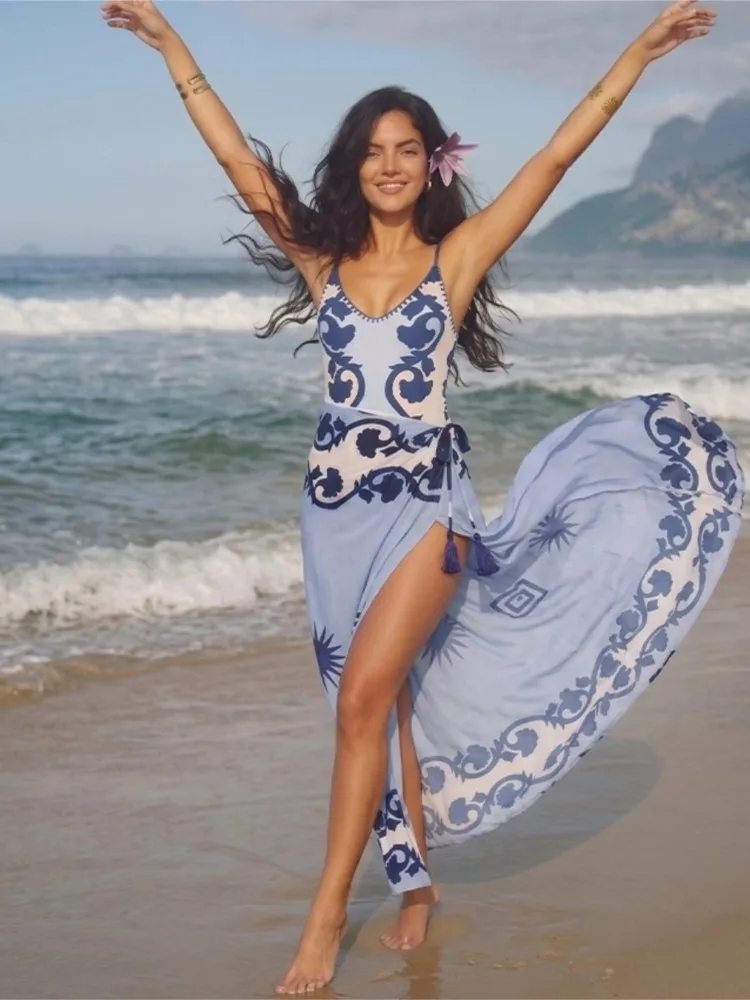 New High Waist Sexy Swimsuit Women Summer Bathing Suit Bikini Set Sleeveless Swimwear Women Beach Swimming Suit For Female