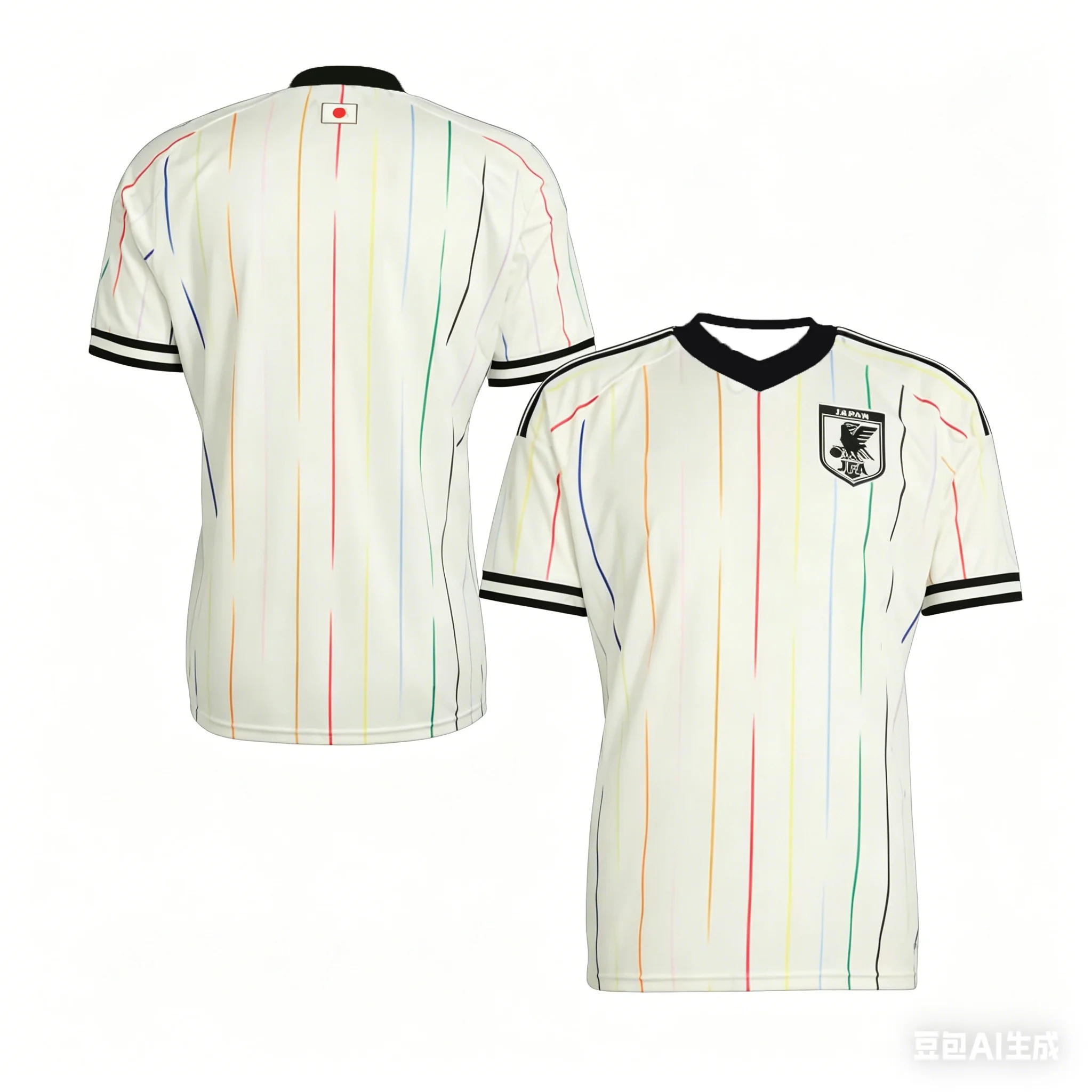 Camiseta Clássica Japonesa para Adultos e Crianças, Retro, Respirável, Adequada para Todas as Estações, Conjunto de Três Peças Camisa de Futebol 7