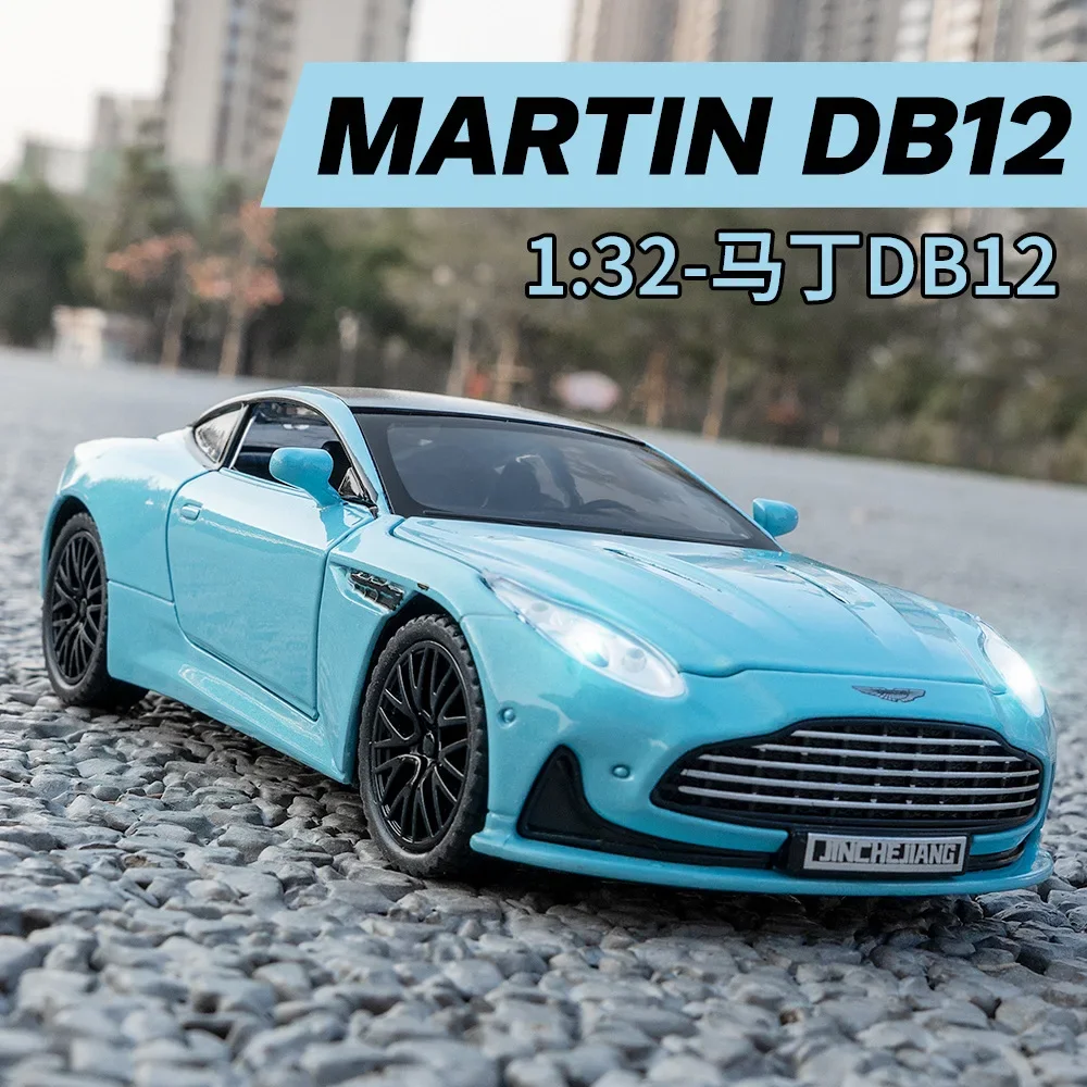 1/32 DB12 GT كوبيه سبيكة سيارة رياضية نموذج Diecasts المعادن سباق المركبات نموذج محاكاة الصوت والضوء هدايا العيد للأطفال