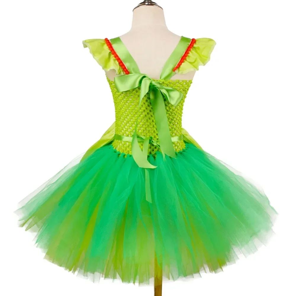 Christmas Cosplay Costume Green Monster Disguise Dress for Girls Full Set Halloween New Year Carnival Party Clothes Roleplay