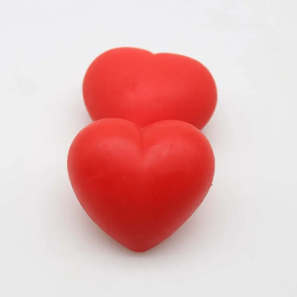 Love Heart Stress Pressure Toys Relief Relax Fun Gifts for Children's Heart Shaped Ball Soft Foam Anti Stress Ball Toys Kid Gift