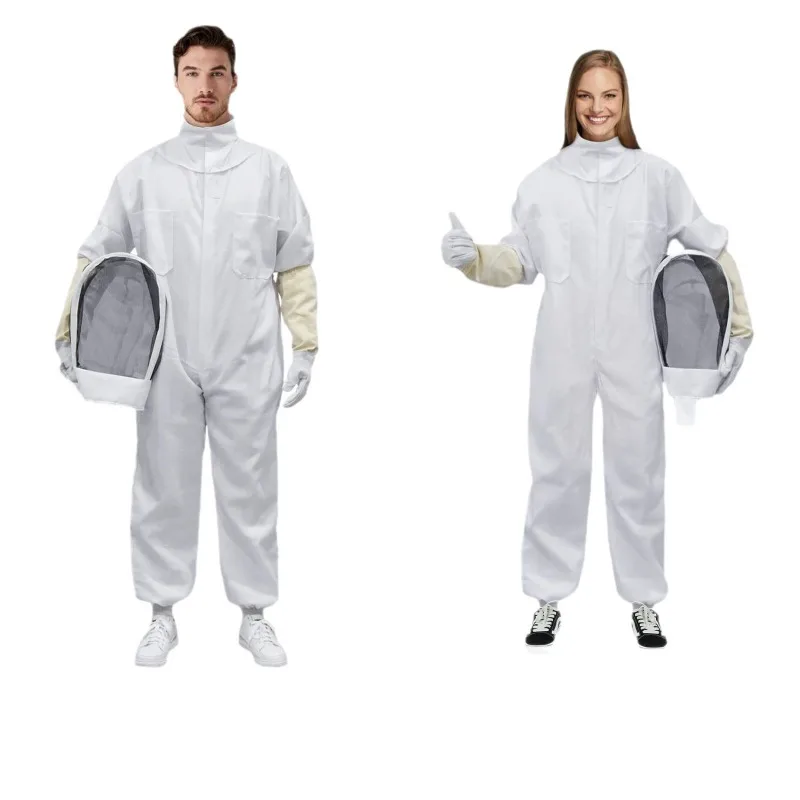 Export Anti-bee Spacesuit Sheepskin Gloves One-piece Protective Beesuit Beekeeping Tools