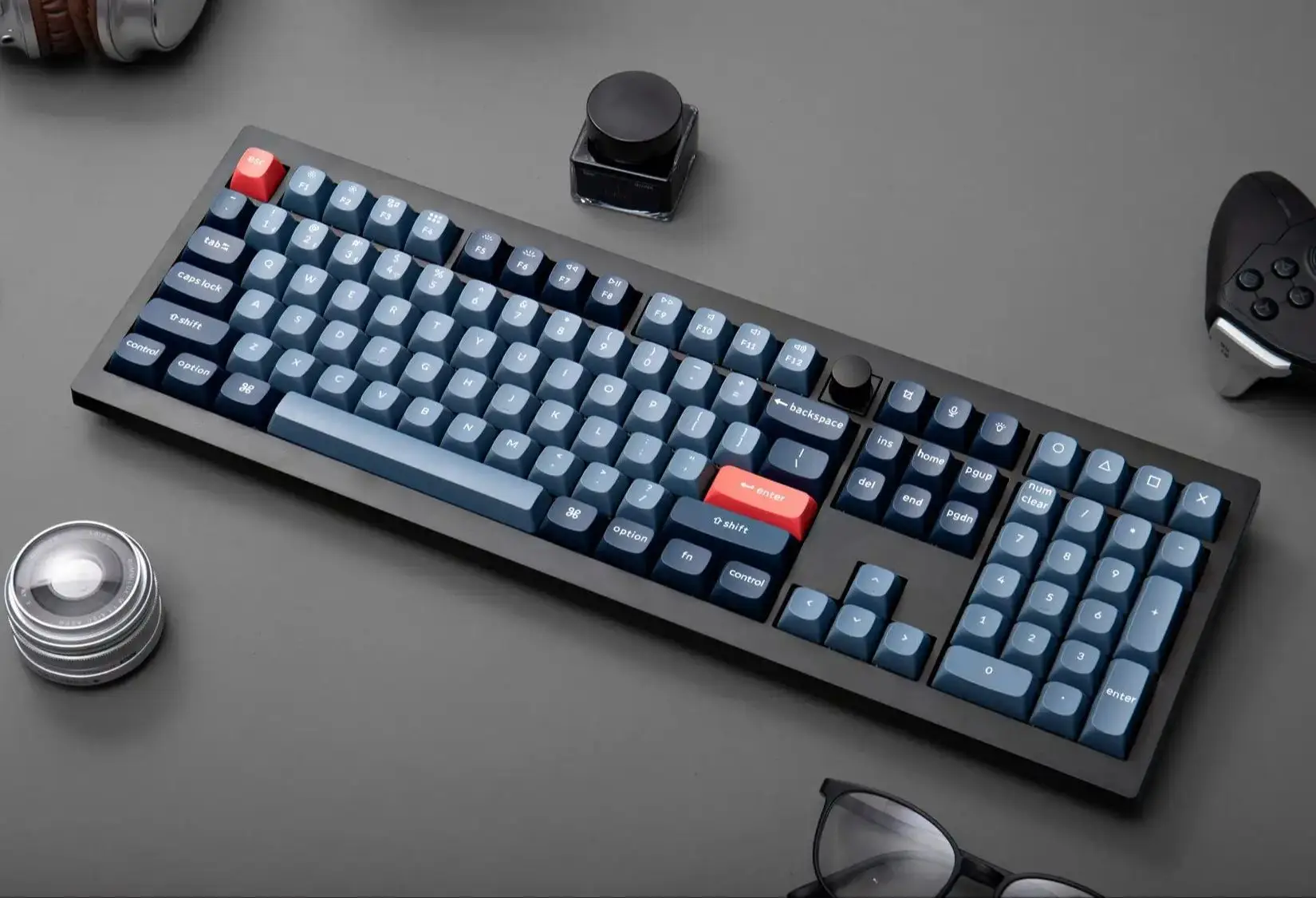 Keychron V6 Max QMK/VIA Wireless Custom Mechanical Keyboard Gateron Jupiter Switch Double-shot PBT Keycaps