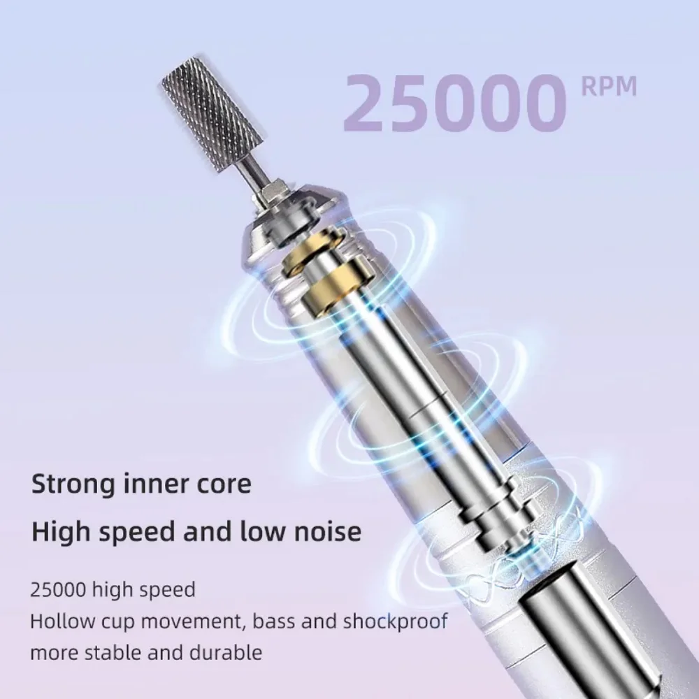 Trapano per unghie ricaricabile Up200 Smerigliatrice per unghie elettrica wireless professionale