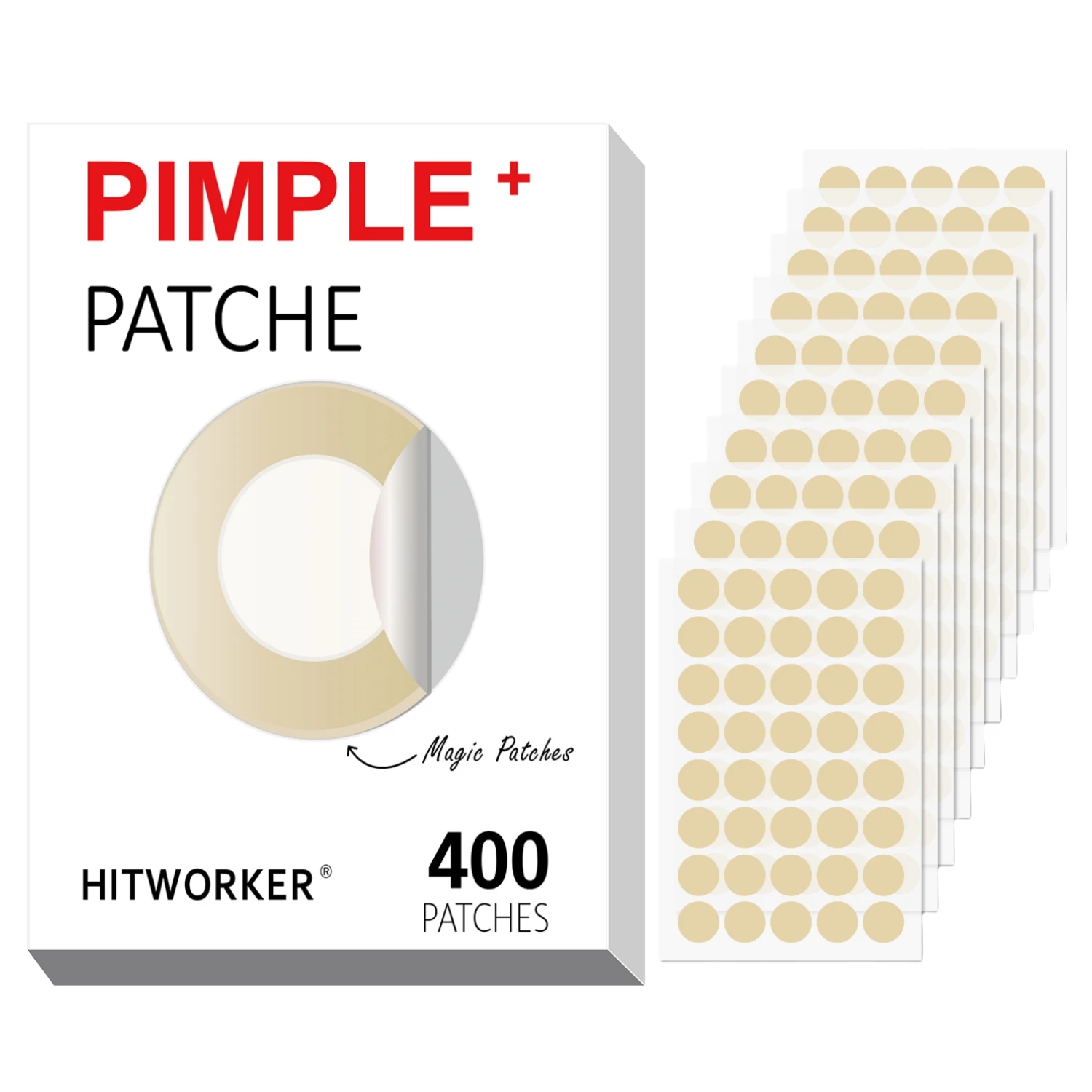 400PCS Invisible Pimple Patches Round Face Blemish Spot Cover Stickers Daily Skin Care Patches**