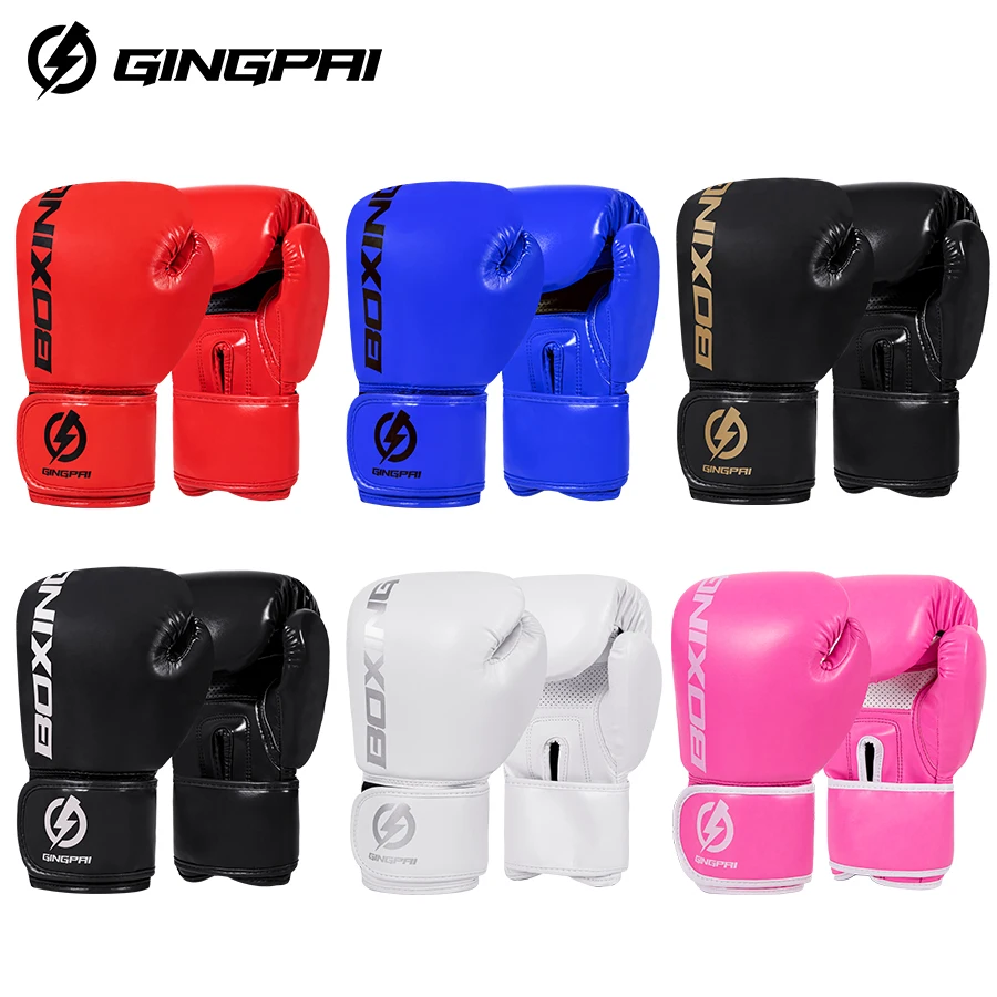 

4/6/8/10/12oz Kids Women/Men Boxing Gloves Sanda Sparring Muay Thai MMA Karate Punch Training Mitts Kickboxing Training Gloves