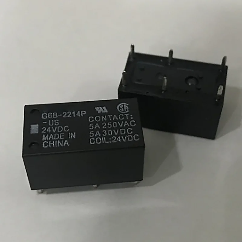 

New 10Pcs/lot Relay G6B-1114P-US-24VDC G6B-1114P-US-DC24V G6B-1114P-US 24VDC 5A 4Pin