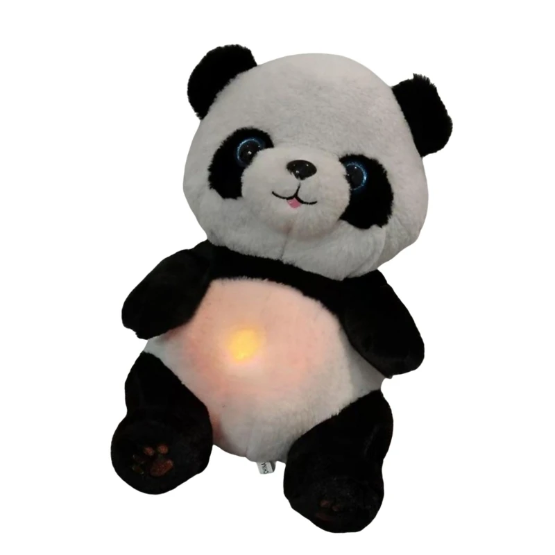 RIRI Stylish Comforting Breathing Lovely Panda Toy for Newborns and Kids with Soft Texture and Rhythmic Sounds Daily Use