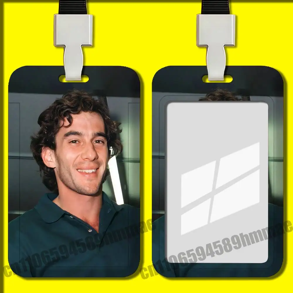 Office Badge Work Student Bank Credit Employee ID Card Holder Hard Holders Case Shell For A-Ayrton S-Senna