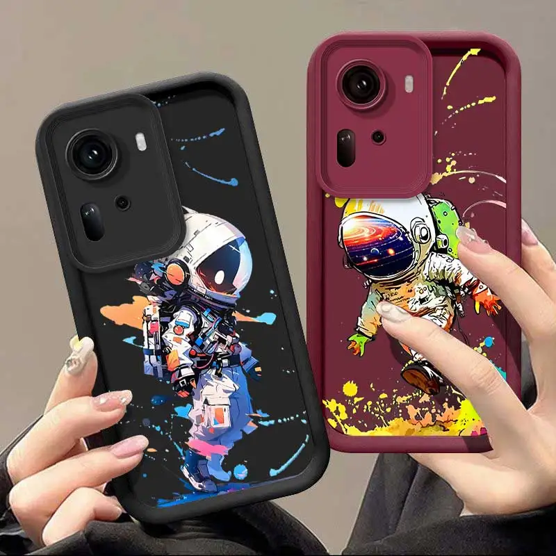 Reno11 Colorful Astronaut Sky Eye Ladder Phone Case For OPPO Reno 11Pro 10ProPlus 10 9 9Pro 8T 8 8Pro 8Lite 8T 7 6Z 6 5 4 2Z