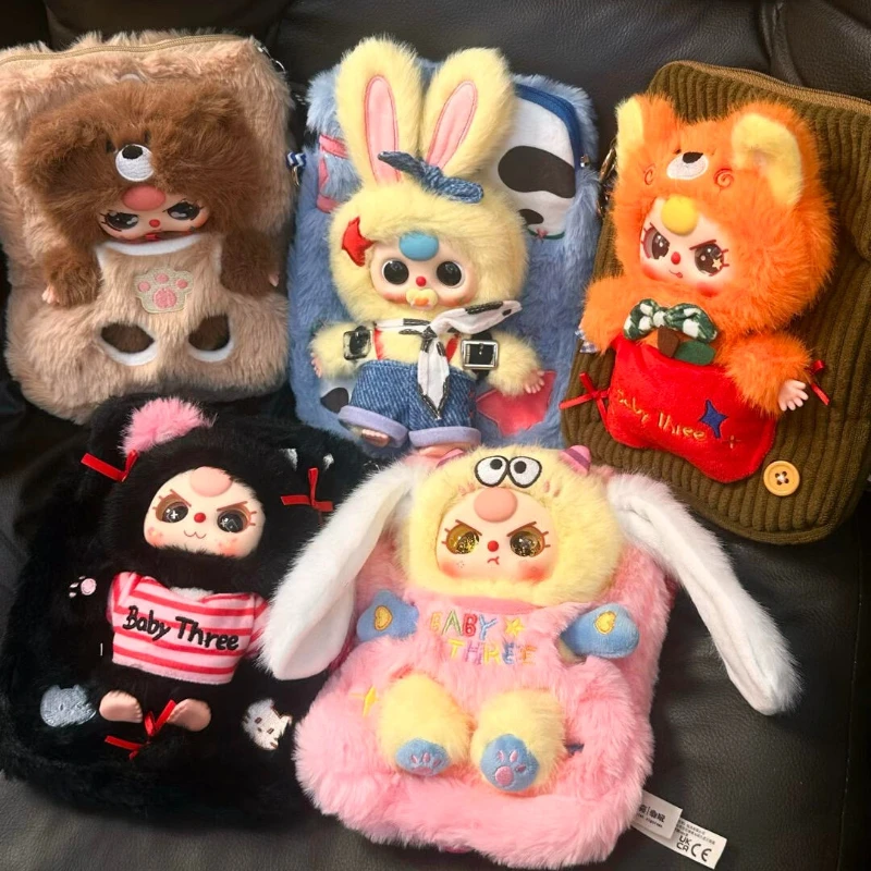

Baby Three Сумка для мобильного телефона V2 Плюшевая глухая коробка Симпатичная аниме-кукла Mystery Box Сумка-сюрприз Подвеска Виниловое лицо Коллекционировать игрушку для девочки в подарок