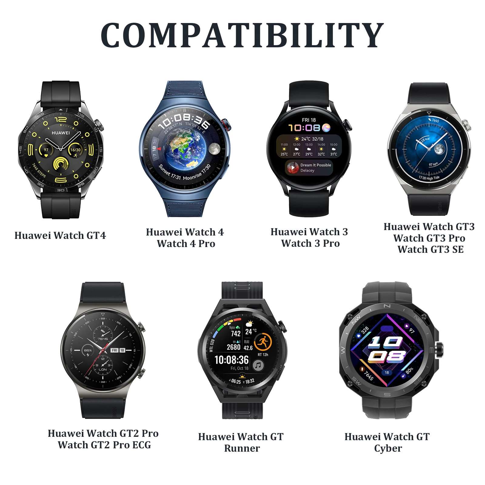 شاحن مغناطيسي لساعة هواوي GT 4 3 Pro/GT 3 Pro/GT 3 SE/GT 2 Pro ECG/GT Runner Cyber شاحن برأس واحد بدون كابل