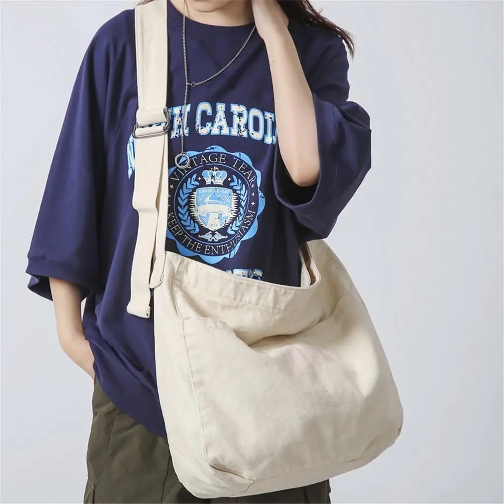 

Women and Men with Multiple Pockets Messenger Bag Canva Hobo Bag Crossbody Bag Shoulder Tote Bag Large Capacity