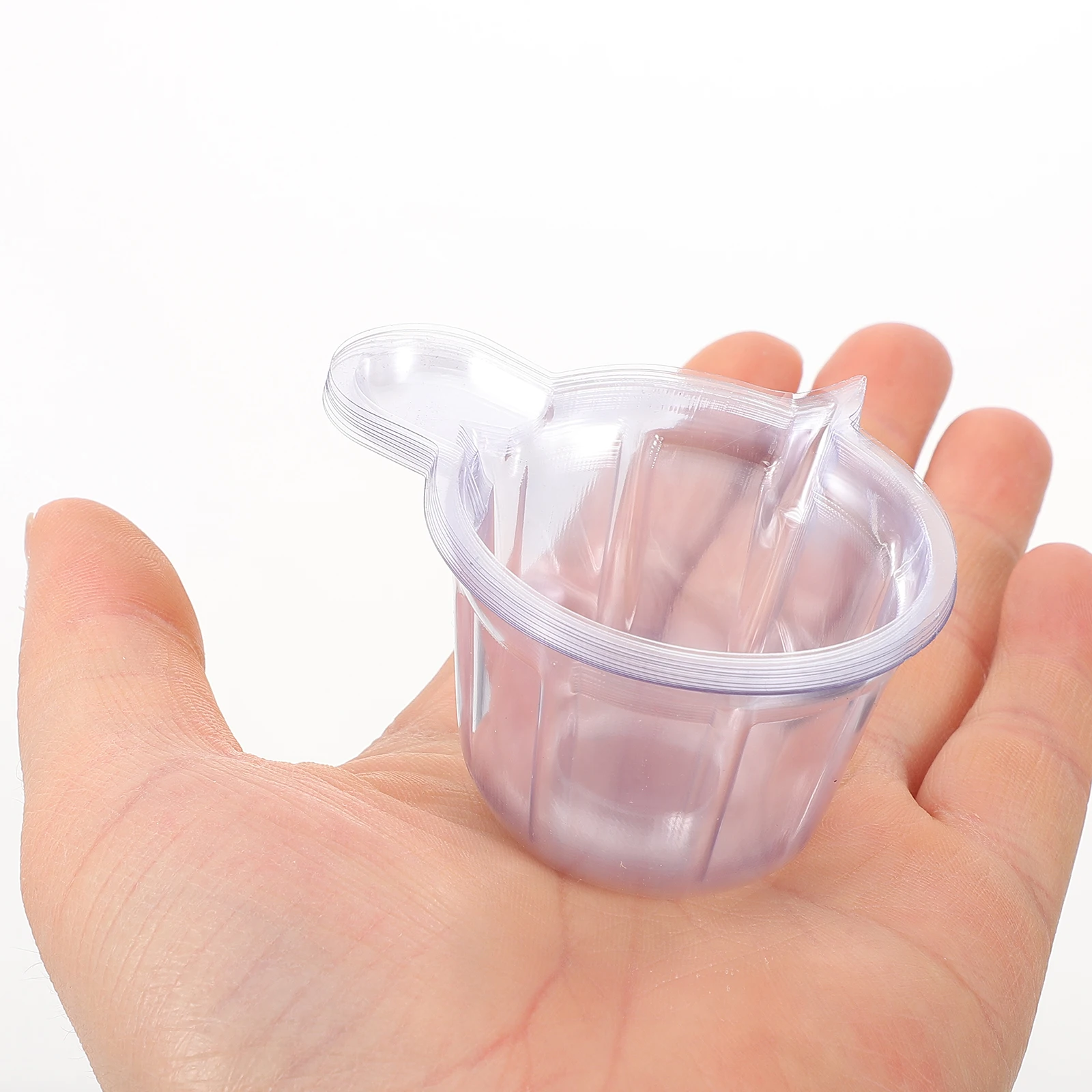 

100 шт., 40 мл, одноразовые чашки для перемешивания для DIY, кристаллическая эпоксидная смола, прозрачные пластиковые контейнеры для смешивания пигментов