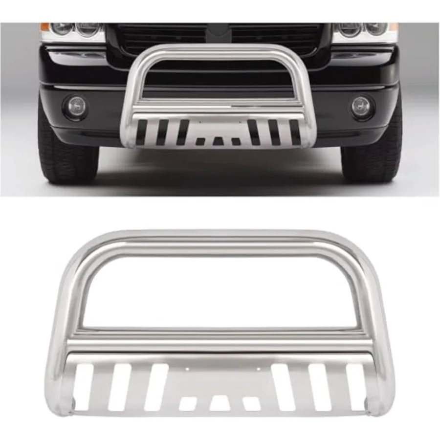 

Front Bumper Brush Grille Grill Guard Push Bull Bar for 2002-2005 Dodge Ram 1500 2500 3500 and 2006-2009 Mega Cab Extended Crew