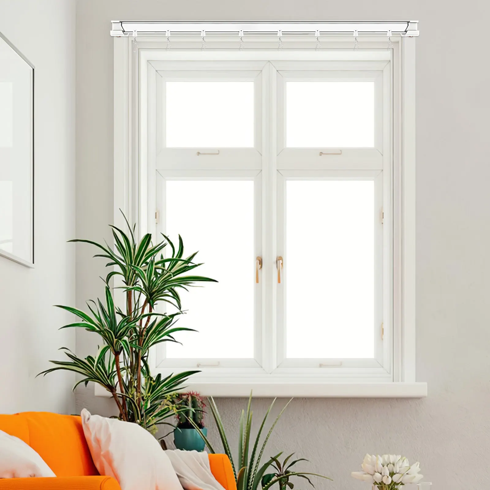 30 Pcs Curtain Rail…