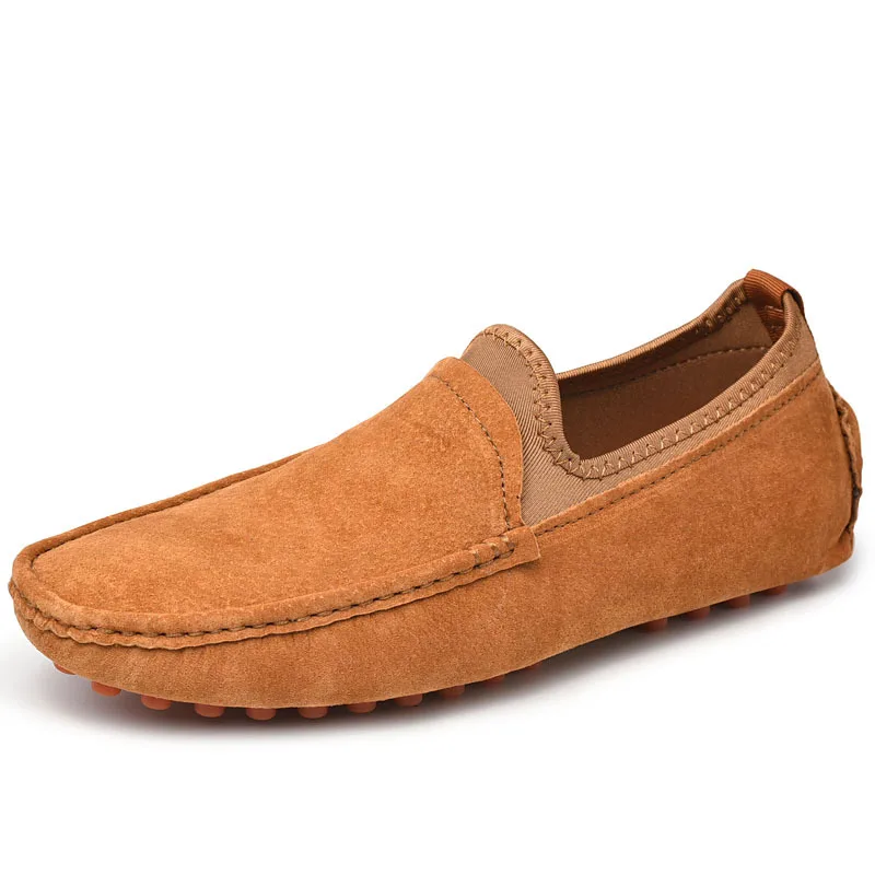 

New Men's Casual Shoes Pigskin Leather Shoes Comfortable Breathable Soft Bottom Non-slip Driving Shoes