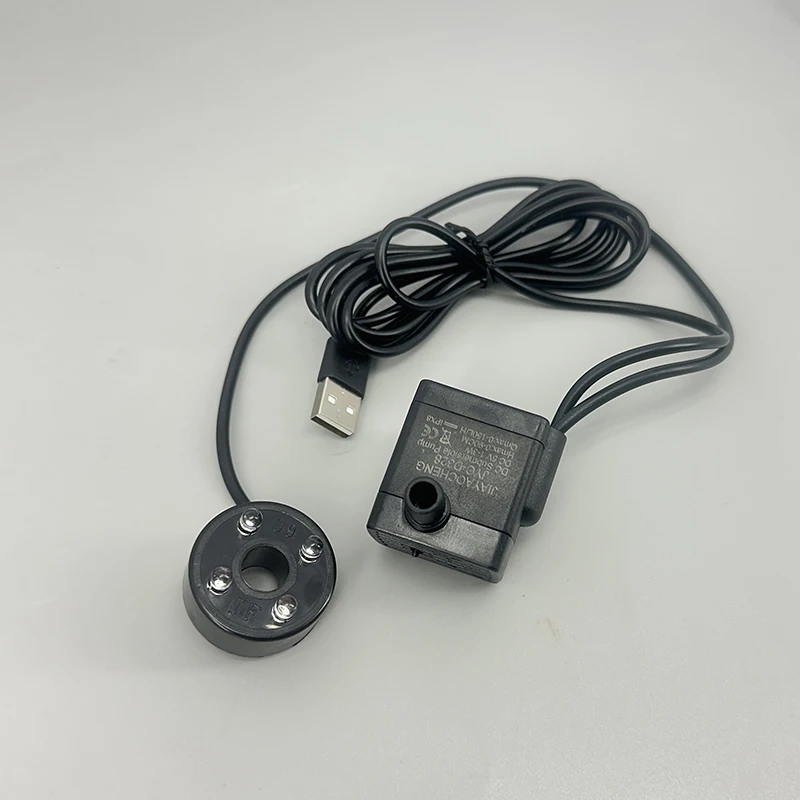 4led DC 5V 3W USB Water Pump Micro mini ersible 4-LED Pump colorful light quarium Fish Tank Fountain Pond