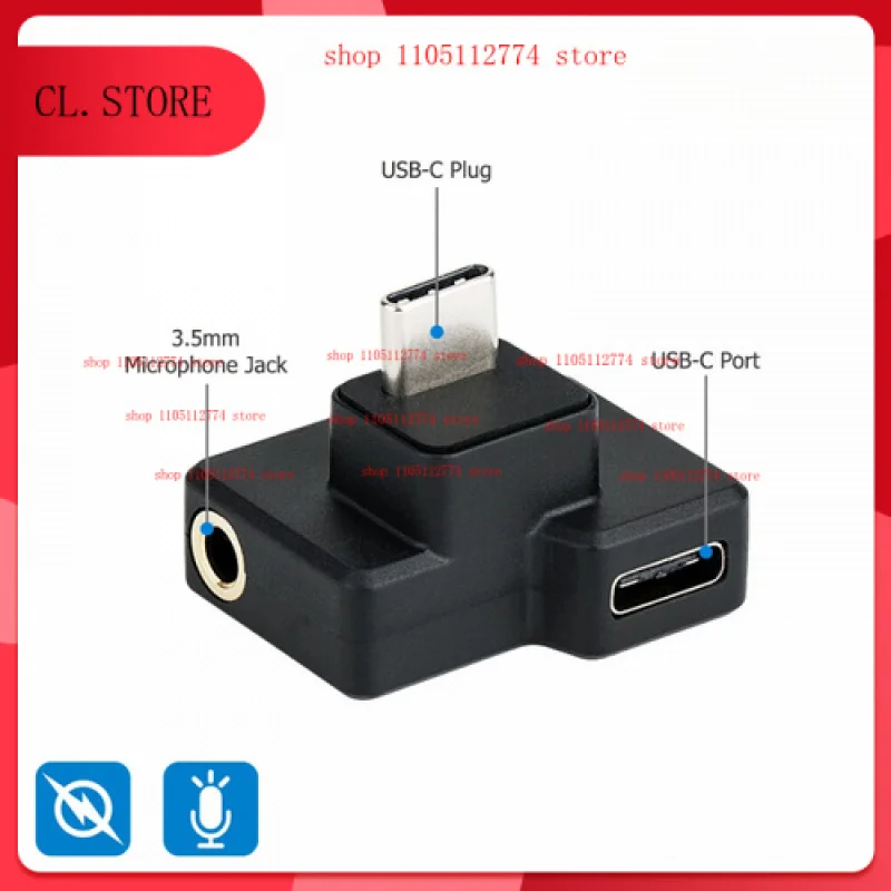 ΠΠ»Ρ DJI Osmo Action Mark I 1-Π³ΠΎ ΠΏΠΎΠΊΠΎΠ»Π΅Π½ΠΈΡ USB-C ΠΈ Π°Π΄Π°ΠΏΡΠ΅Ρ Π΄Π»Ρ ΠΌΠΈΠΊΡΠΎΡΠΎΠ½Π½ΠΎΠ³ΠΎ ΡΠ°Π·ΡΠ΅ΠΌΠ° 3,5 ΠΌΠΌ ΠΠ»Ρ DJI Osmo Action Mark I 1-Π³ΠΎ ΠΏΠΎΠΊΠΎΠ»Π΅Π½ΠΈΡ USB-C ΠΈ Π°Π΄Π°ΠΏΡΠ΅Ρ Π΄Π»Ρ ΠΌΠΈΠΊΡΠΎΡΠΎΠ½Π½ΠΎΠ³ΠΎ ΡΠ°Π·ΡΠ΅ΠΌΠ° 3,5 ΠΌΠΌ