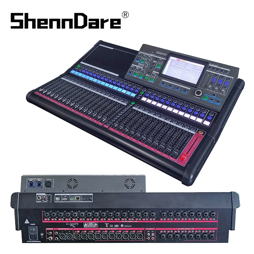 ShennDare M32 Professional Digital Mixer 32 Channels DJ Mixer Audio Console Mixing Table Record Equipment Audio Processor Stage