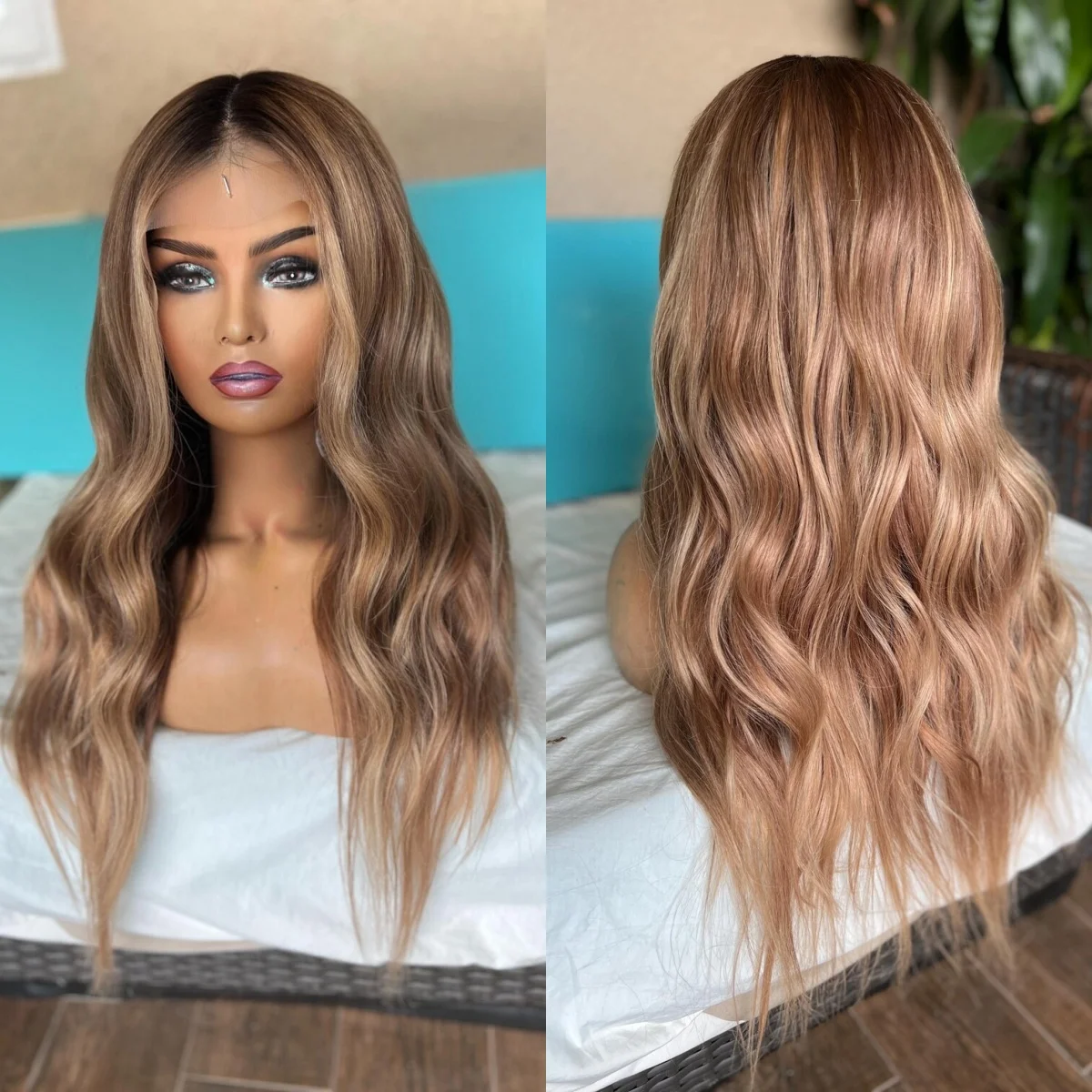 Długie, kręcone, luźne peruki syntetyczne dla kobiet, peruki do cosplay na Boże Narodzenie, codzienne, naturalne, modne, z włókna odpornego na ciepło.