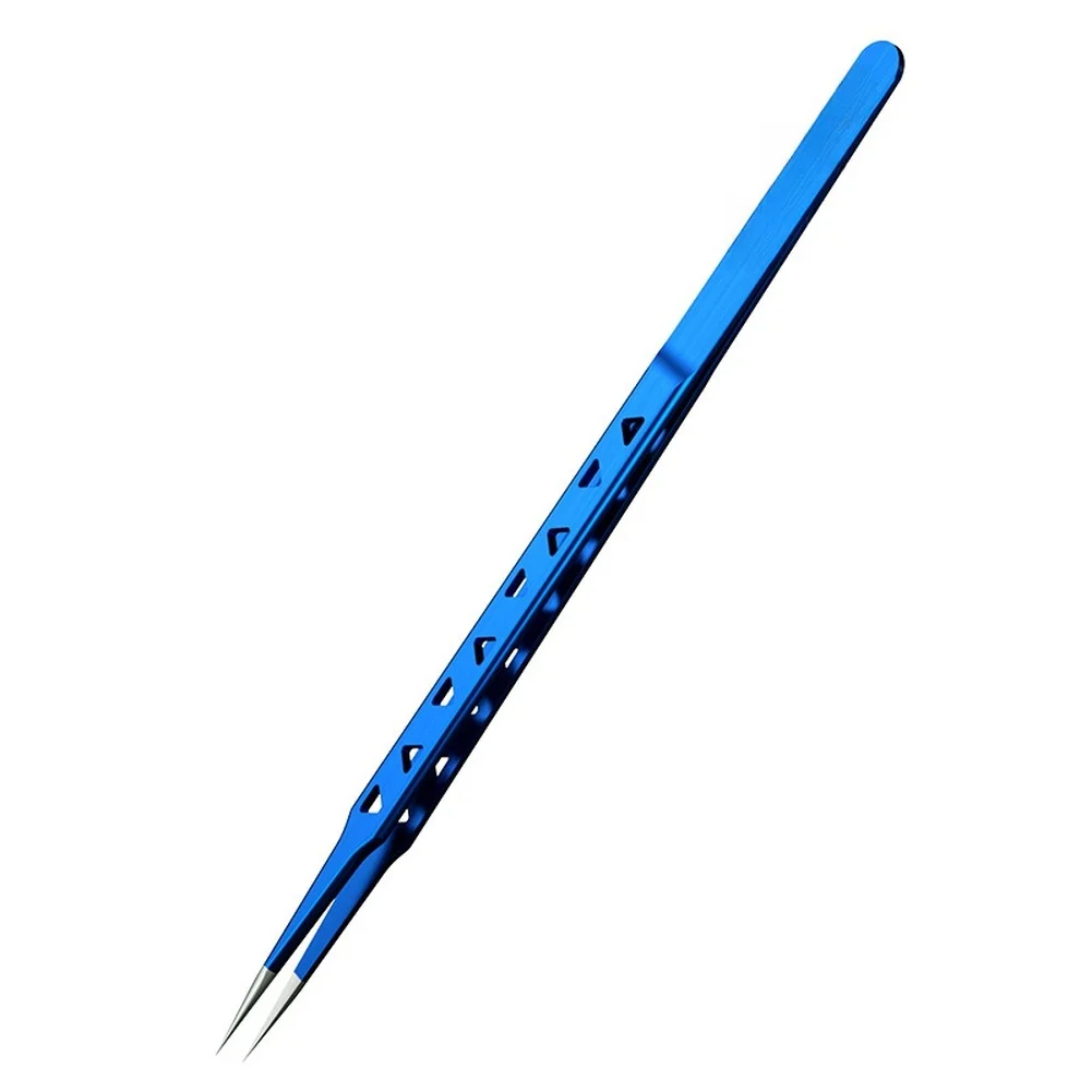 AAC14 Tweezers for Fine-Pitch Component Handling for in For Mobile Repair with Ultra-Thin 0.25mm Tip and Extended Handle
