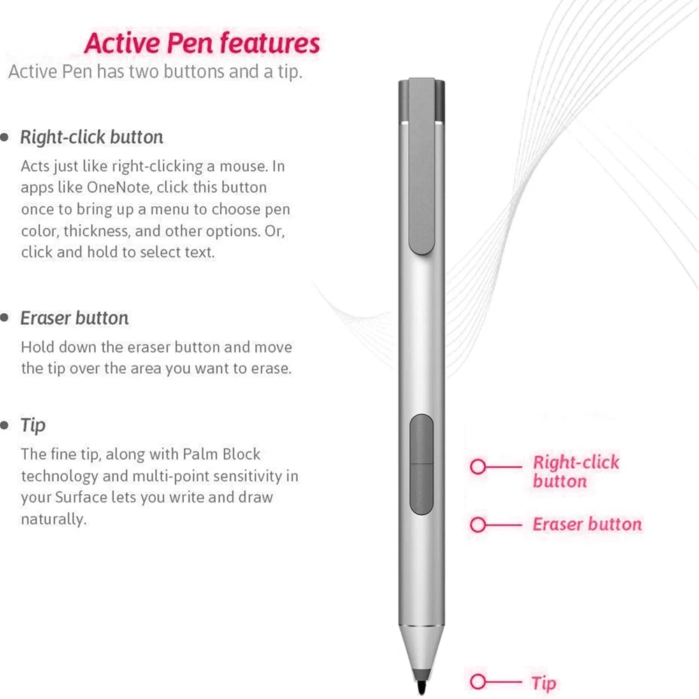 Active Pen G2 for HP Elite x2 1013 G3, for EliteBook x360 G2/G3/G4, for ProBook G1/G2, Elite Dragonfly Laptop, for HP T4Z24AA