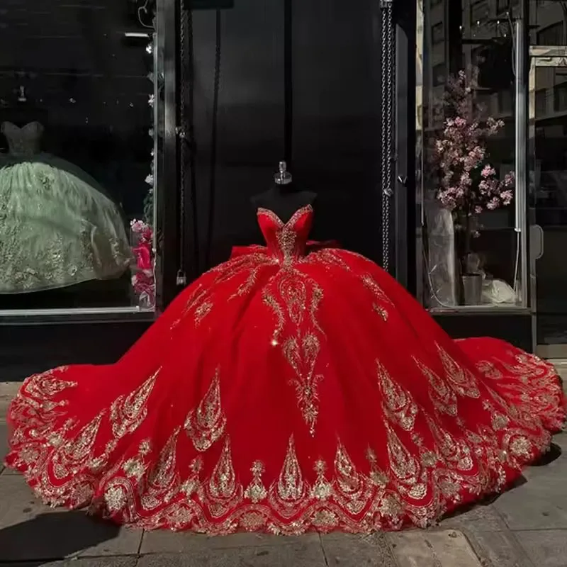 15 dresses red and silver La Reina Red Quinceaera Dresses