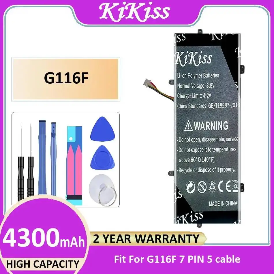 

Laptop Battery Stable Fit For G116F 7 Pin 5 Cable 4300mAh