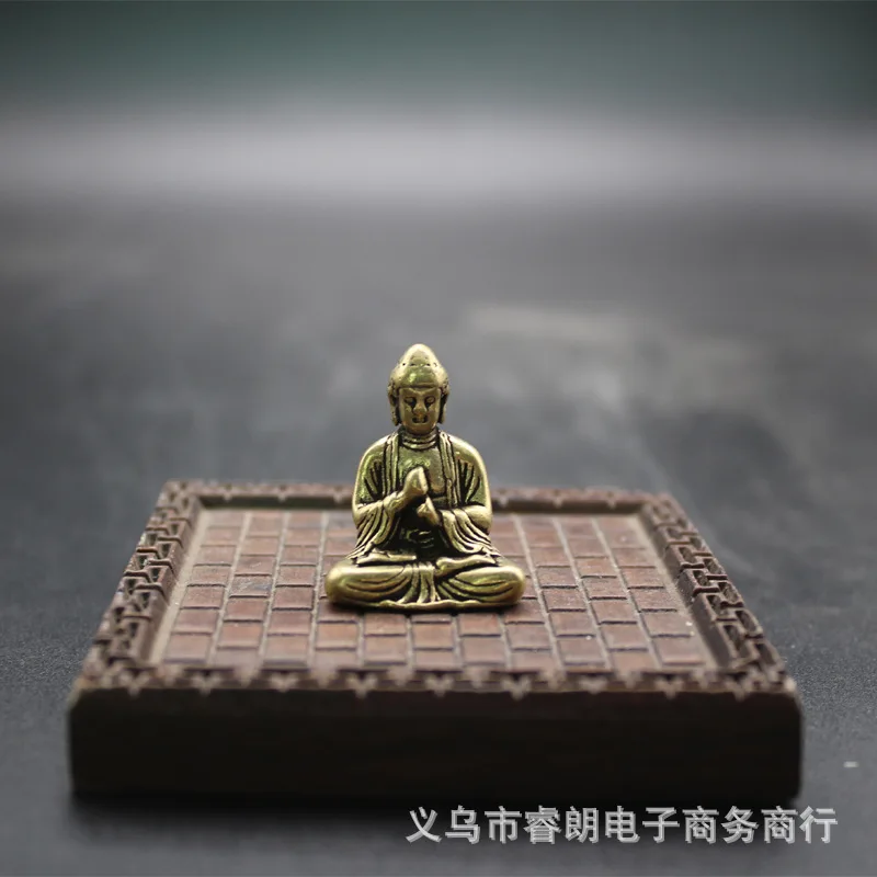 1/2Pcs retro and old small Sakyamuni Buddha desktop ornament