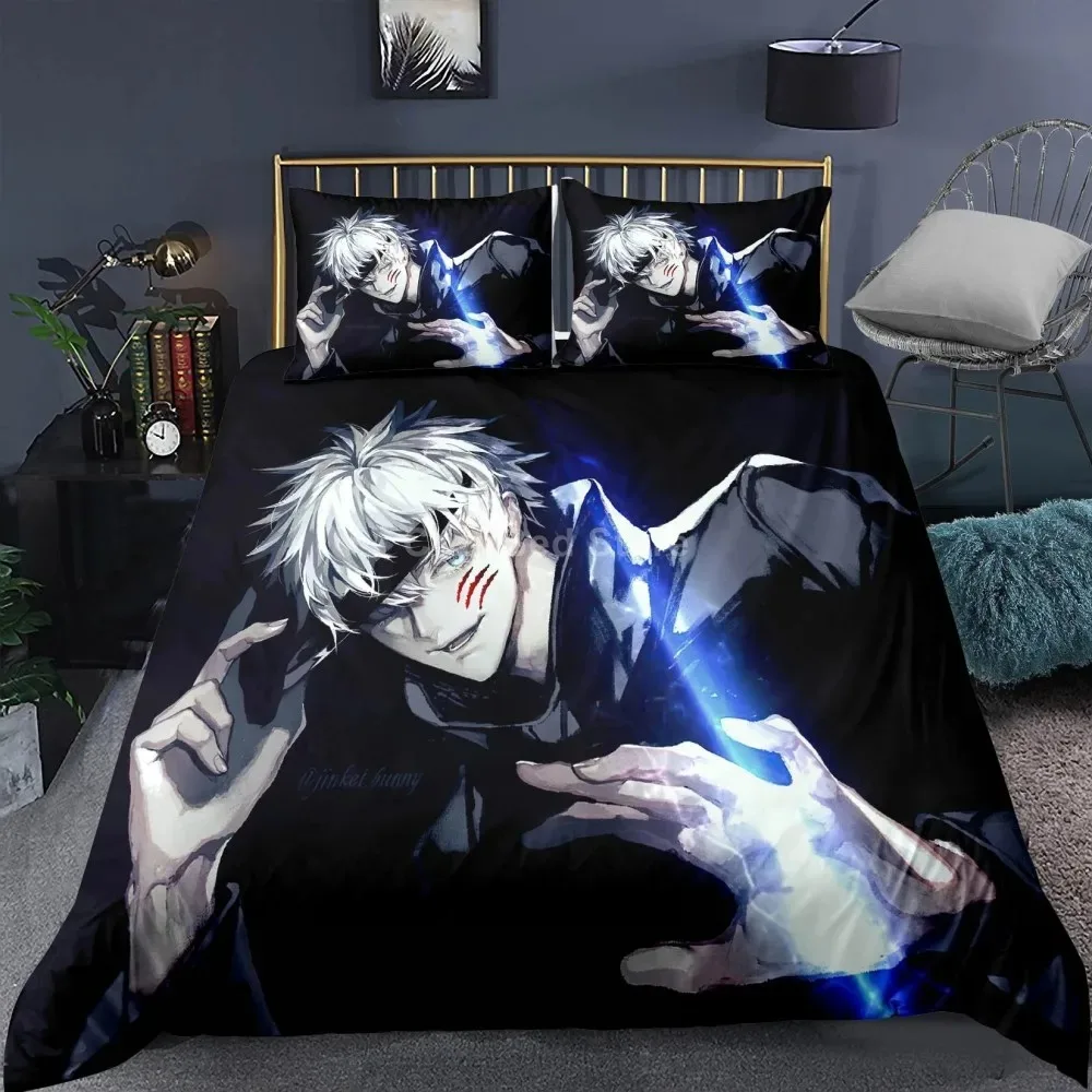 

Jujutsu Kaisen Bedding Set Japan Famous Anime Duvet Cover Set Comforter Bed Linen Twin Queen King Single Size Dropshipping Gift