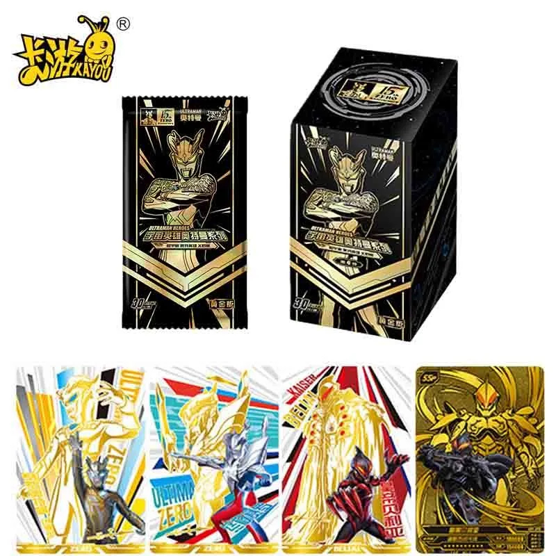 

Оригинальные коллекционные карточки KAYOU ULTRAMAN Super Universe Ultraman X Files Gold Edition ZERO 15th, периферийная игрушка-подарок
