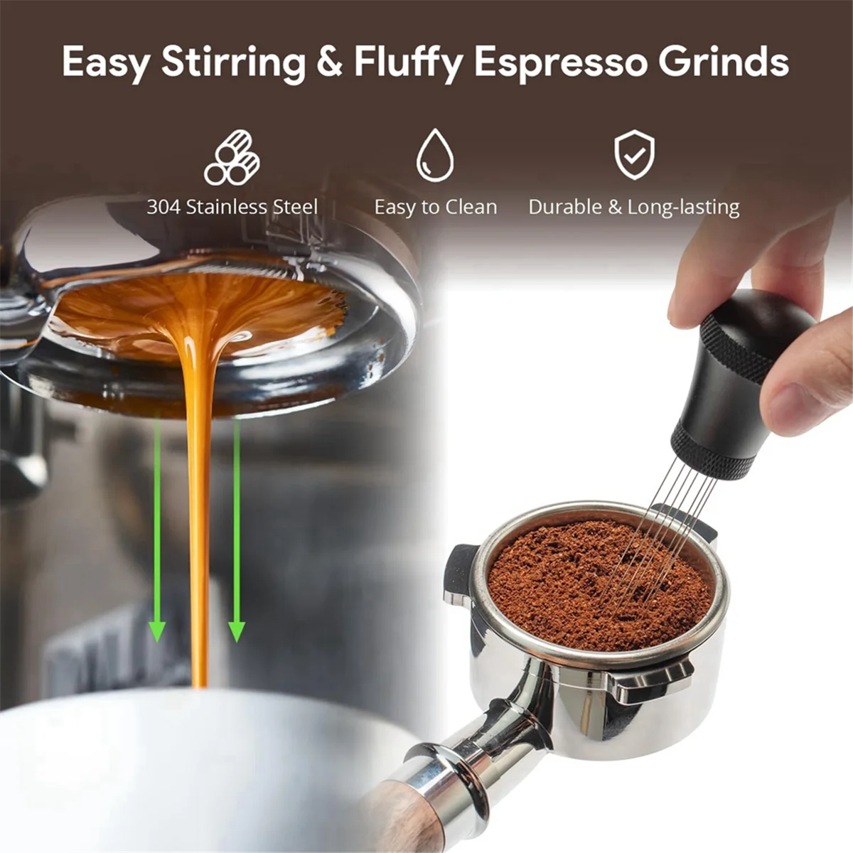 

ABIY 54mm Espresso Coffee Accessories Kit Espresso Tamper Set for Breville 8 Series: 54mm Coffee Tamper Kit with Accessories