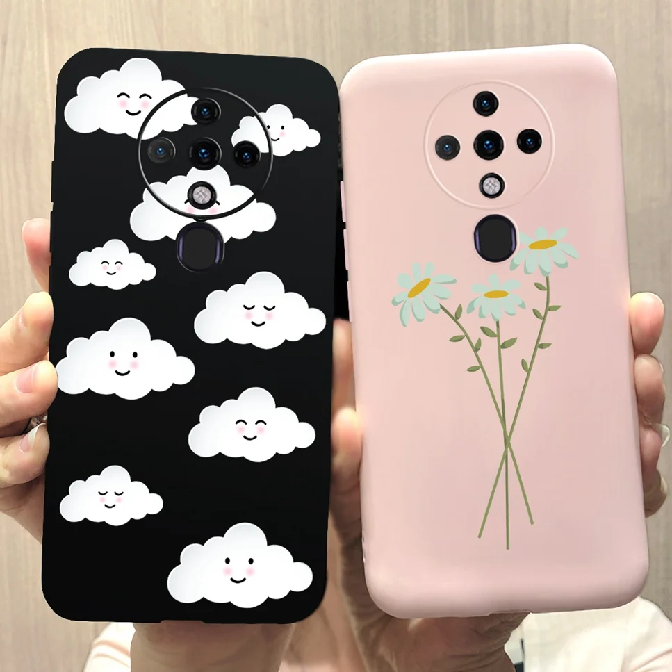 Funda de silicona suave para Tecno Spark 6, carcasa con diseño de astronauta espacial, dinosaurio, color negro y rosa, para Tecno Spark6 KE7