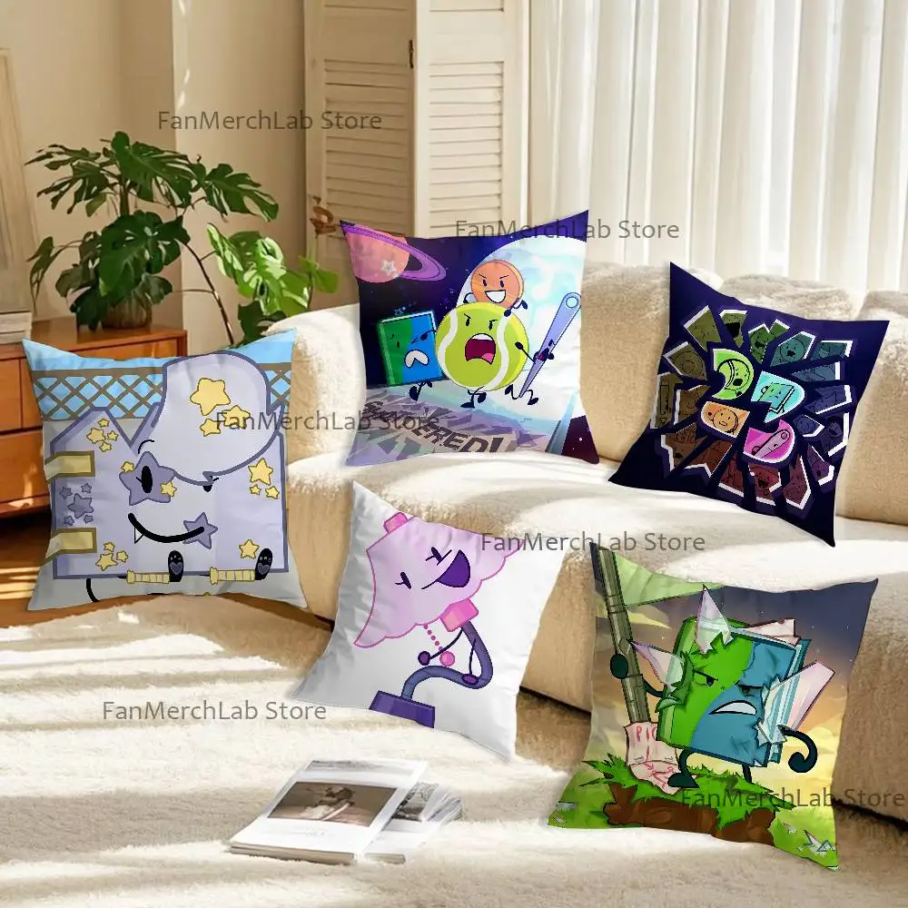 

BFDI B-Battle for Dream IslandS Pillowcase Pillowslip Cushion Plush Boys Girls Cartoon Anime Kawaii Decoration Birthday Gifts