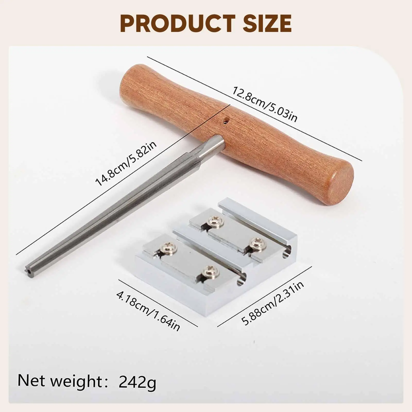 

Набор инструментов для ремонта колышков скрипки: резьбонарезной инструмент для отверстий под колышки, деревянная ручка, для использования дома и в мастерской